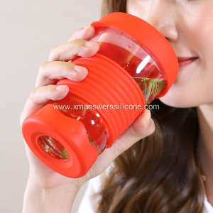 Custom heat resistant silicone holder for coffee cup